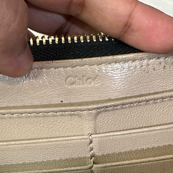 CHLOE portefeuille lambskin leather zip wallet - Picture 10 of 16